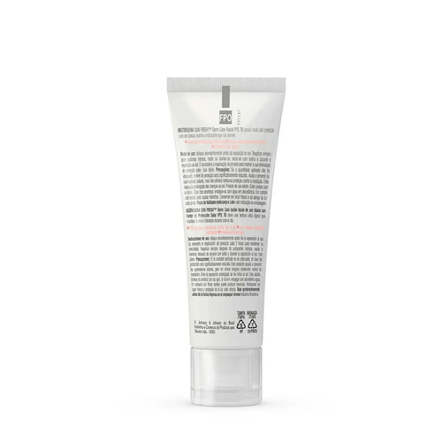 Protetor Solar Facial FPS 70 Neutrogena Sun Fresh Derm Care Com Cor 40g