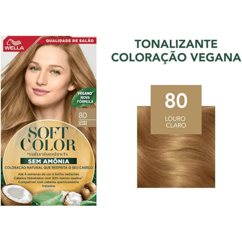 Tonalizante Soft Color 80 Louro Claro
