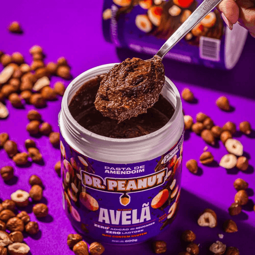 Pasta de Amendoim Pro com Whey Protein Dr. Peanut Avelã 600g