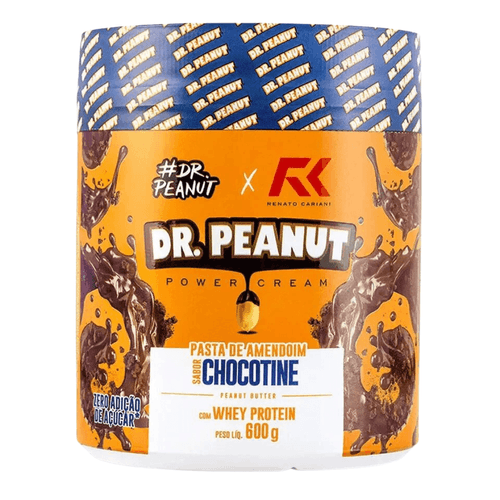 Pasta de Amendoim Pro com Whey Protein Dr. Peanut Chocotine 600g
