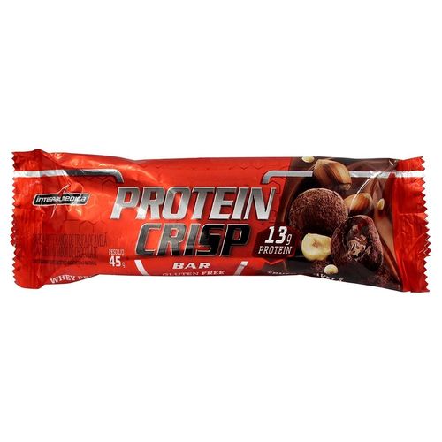 Barra Proteica Integralmedica Protein Crisp Bar Sabor Trufa De Avelã 45G