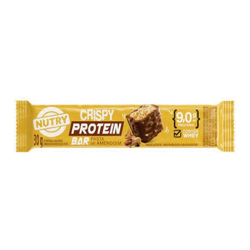 Barra De Proteína Nutry Crispy Pasta De Amendoim 30g