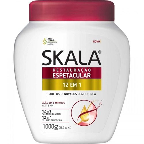 Creme De Tratamento Condicionador Skala 12 Em 1 Restauração Espetacular 1Kg