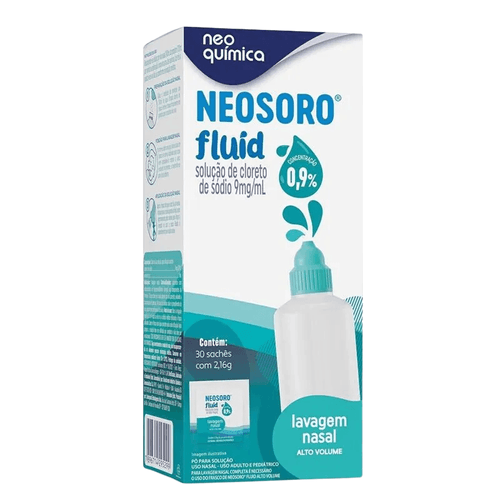 Neosoro Fluid 0,9% Alto Volume Neo Química Refil 30 Sachês de 2,16g Cada