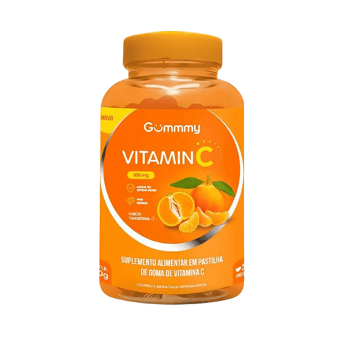 Vitamina C Efervescente Gummy Vitamin C 100mg Tangerina 30 gomas