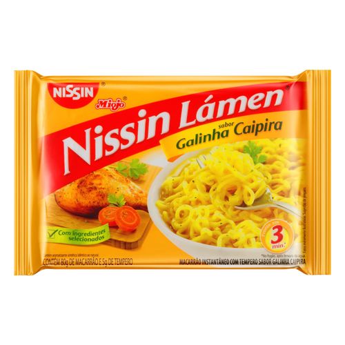 Macarrão Instantâneo Nissin Lámen Galinha Caipira 85g