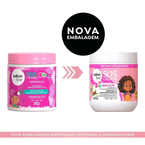 Máscara Capilar Salon Line Sos Kids Hidratacao 500G