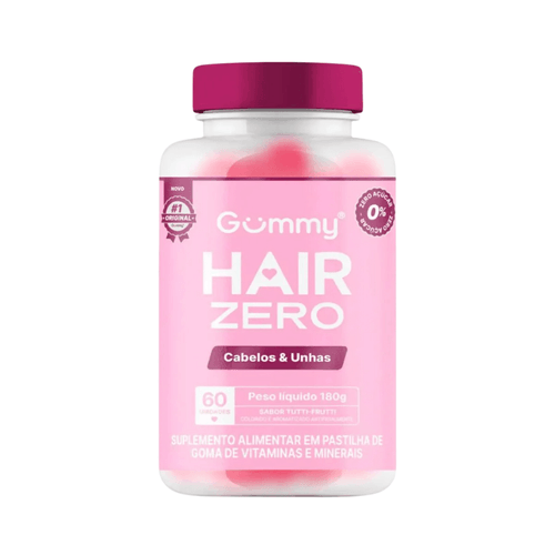 Suplemento Alimentar Gummy Hair Vitamin Zero Tutti Frutti 180g