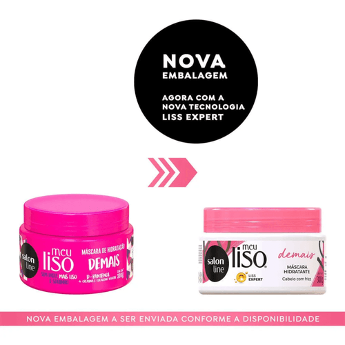 Máscara Hidratante Meu Liso Demais Salon Line 300g