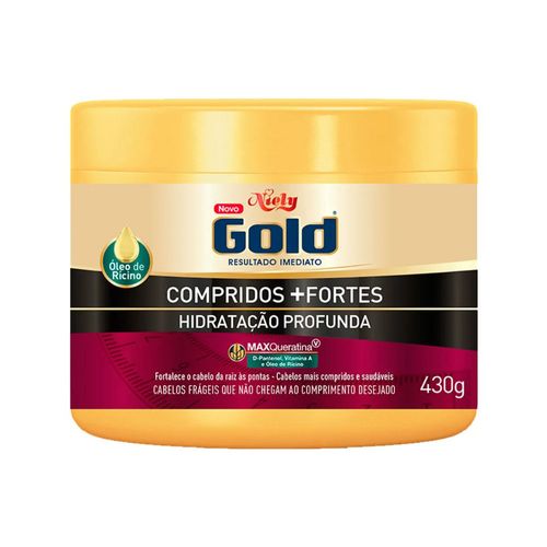 Niely Gold compridos+Fortes Máscara Hidratação Profunda 430g