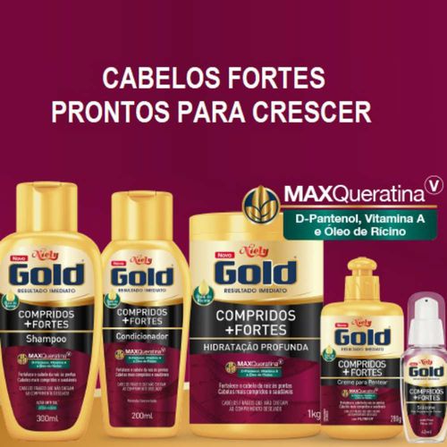 Niely Gold compridos+Fortes Máscara Hidratação Profunda 430g