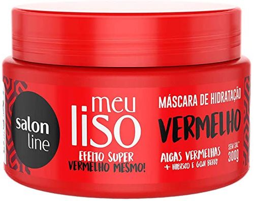 Salon Line Meu Liso Vermelho Máscara de Hidratação 300g