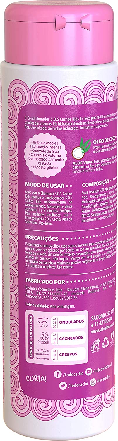 Condicionador Salon Line Sos Cachos Kids 300Ml