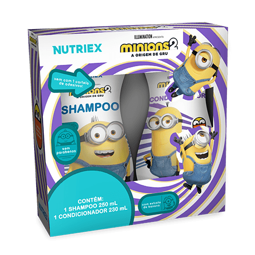 Kit Minions Shampoo 250ml + Condicionador 230ml