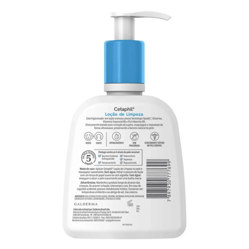 Loção de Limpeza Facial Cetaphil Pele Seca e Sensível com 300ml