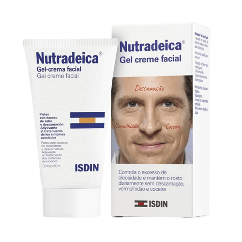 Gel Creme Facial Nutradeica Isdin pele Descamativa com 50ml