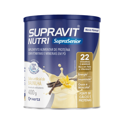 Supravit Nutri Baunilha Suplemento Alimentar 400g