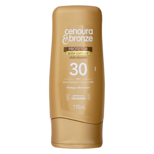 Protetor Solar Corporal Cenoura & Bronze com Cor FPS30 com 110ml