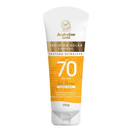 Protetor Solar Australian Gold Gel Creme FPS50 200g