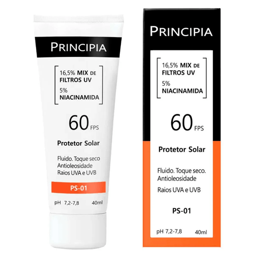 Protetor Solar PS-01 FPS60 40ml Principia