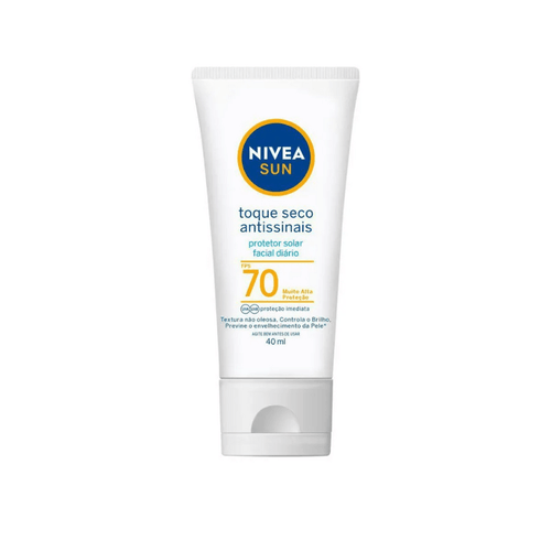 Protetor Solar Facial Nivea Sun Toque Seco Antissinais FPS 70 40ml