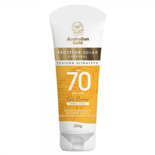 Protetor Solar Australian Gold Gel Creme FPS70 200g