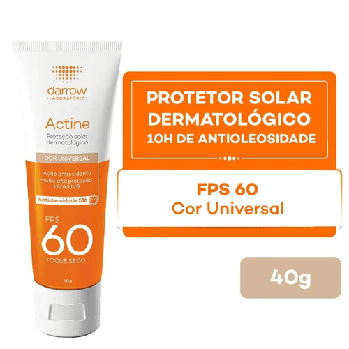 Protetor Solar Facial FPS 60 Actine Color 40g