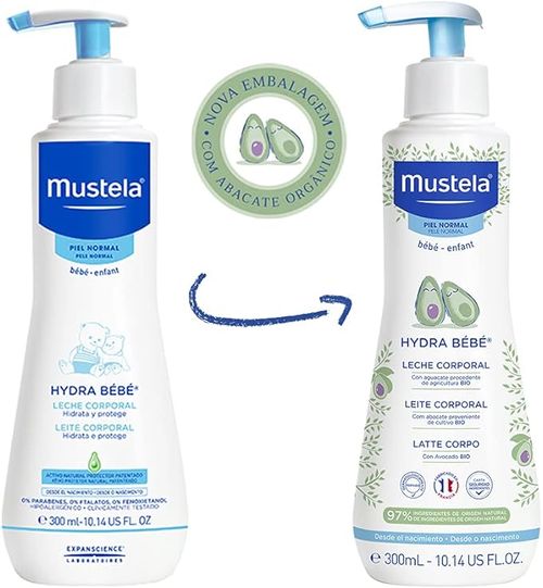 Leite Corporal Mustela Hydra Bebê Hidratante 300ML