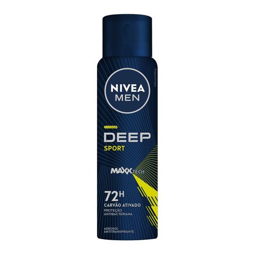 Desodorante Nivea Aerosol Deep Sport Maxxtech Masculino 200ml