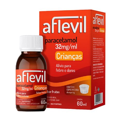 Aflevil Paracetamol 32mg/ml Crianças 60mg/ml