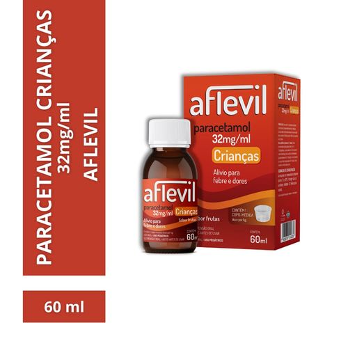Aflevil Paracetamol 32mg/ml Crianças 60mg/ml