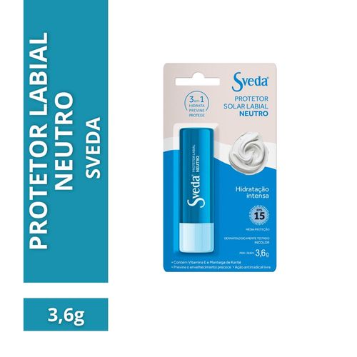 Protetor Labial Sveda Neutro Fps15 3,6g
