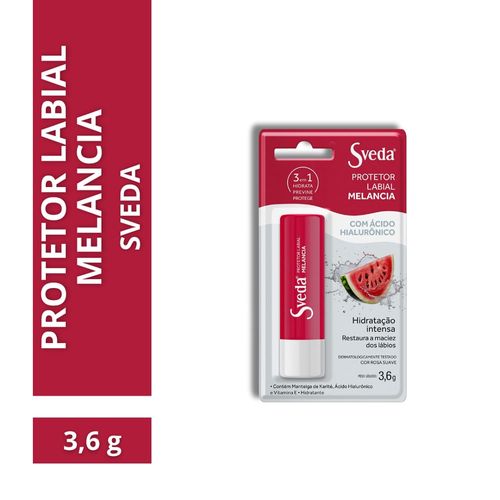 Protetor Labial Sveda Melancia 3,6g
