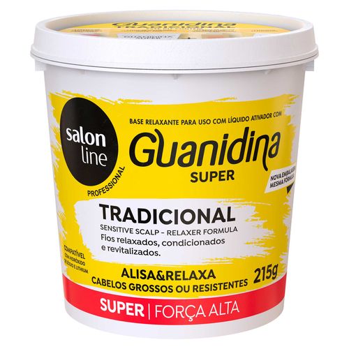 Creme Relaxante Capilar Salon Line Alisa E Relaxa com Guanitina Super 215G