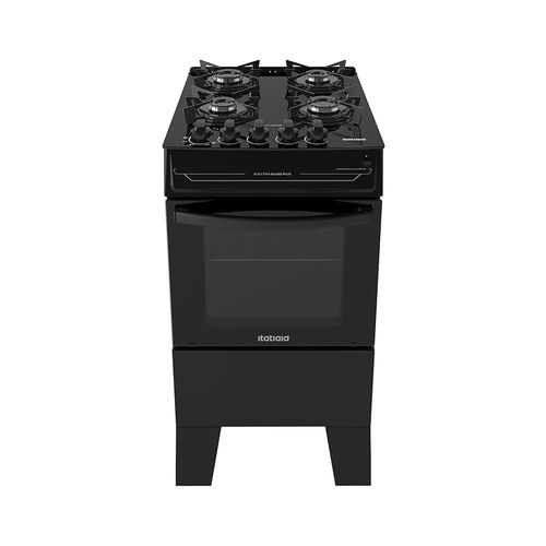 Fogão Itatiaia 4 Bocas Electra Glass Plus com Mesa de Vidro e Acendimento Automático Bivolt – Preto