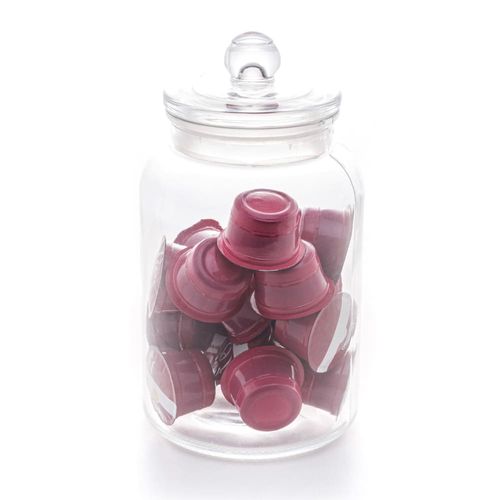 Porta Mantimento de Vidro Lyor Arena com Tampa - 1,1 litros