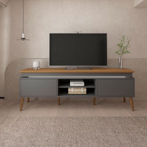 Rack Artely Lumina para TV`s de até 75" Carvalho/Grafite