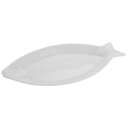 Travessa Peixe Haus Concept Texture Melamina - 58 cm TRAVESSA PEIXE TEXTURE BC59,5X28,5X5,5CM BRINOX