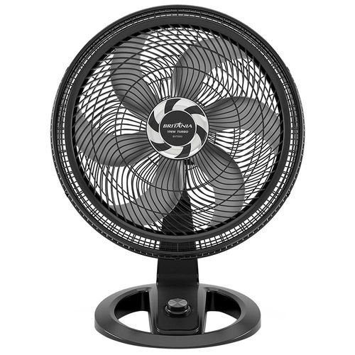 Ventilador de Mesa Britânia Maxx Force BVT500 58cm com 3 Velocidades e 6 Pás - Preto 220v
