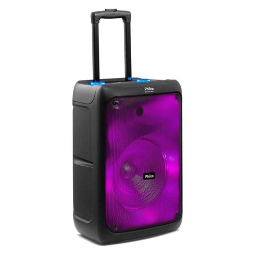 Caixa de Som Philco PCX5200 com Bluetooth, Radio FM, 4.400 mAh, Display Digital e Iluminação LED - 600W