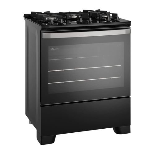Fogão 5 Bocas Electrolux FE5GB Efficient Preto Bivolt FG 5B PISO ELECTROLUX FE5GB BIV PRETO