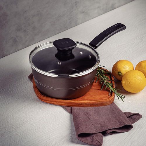 Panela Tramontina Sicília em Alumínio com Revestimento Interno e Externo Antiaderente Starflon Excellent 18cm - Avelã