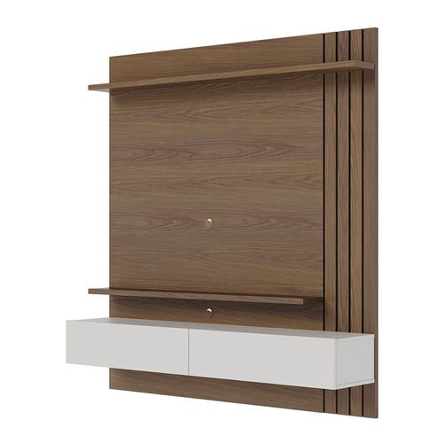 Painel de TV Colibri Juriti 150 Ripado Amêndoa Off White