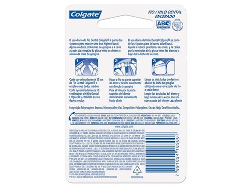 Fio Dental Colgate Encerado 50M