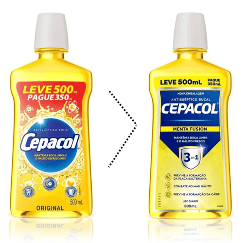 Enxaguante Bucal Antisséptico Cepacol Original 500mL