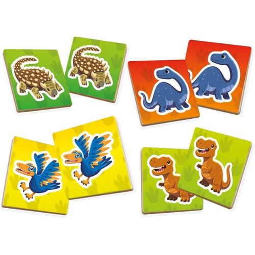 Brinquedo Jogo Da Memoria Dinossauro 24 Peças