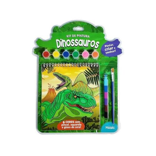 Kit de Pintura Dinossauros Ciranda Mágica