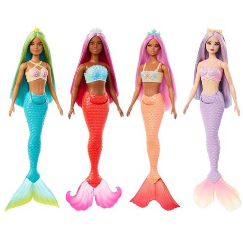 Barbie Boneca Fantasia Sereia Cabelo Colorido Mattel Sortido