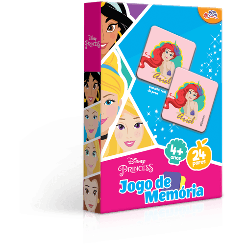 Jogo da Memória Novo Papel Princesas