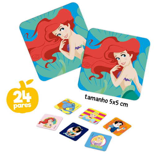 Jogo da Memória Novo Papel Princesas